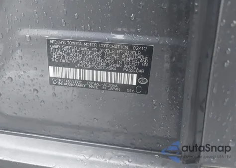 2012 Lexus Ls 460 L z USA, uszkodzony, nr VIN JTHDL5EF3C5004584